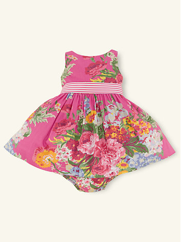 Floral Cotton Sateen Dress now $39.99 (was $55.00)