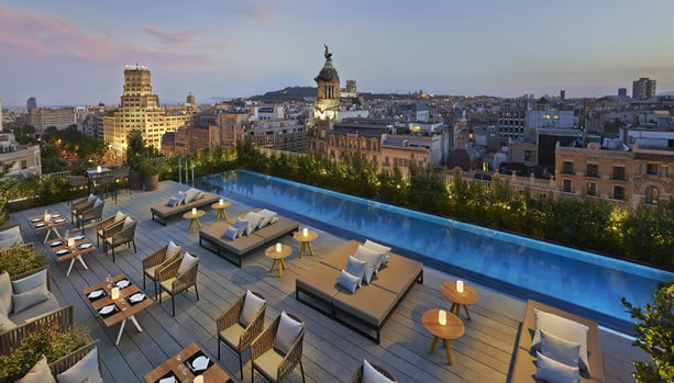 Mandarin Oriental, Barcelona. Rooftop View